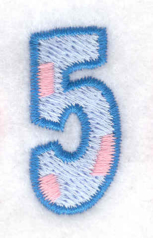 Embroidery Design: 5 small<br> 0.62w X 1.27h