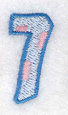 Embroidery Design: 7 small<br> 0.65w X 1.27h