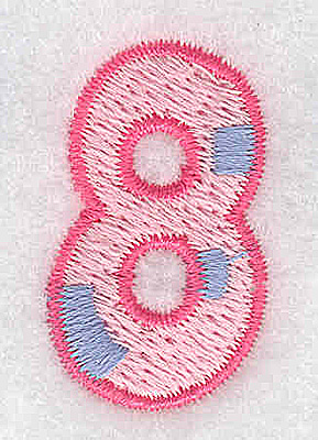Embroidery Design: 8 small<br> 0.77w X 1.29h