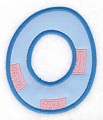 Embroidery Design: 0 applique large<br> 3.09w X 3.69h