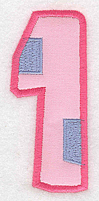 Embroidery Design: 1 applique large<br> 1.58w X 3.65h