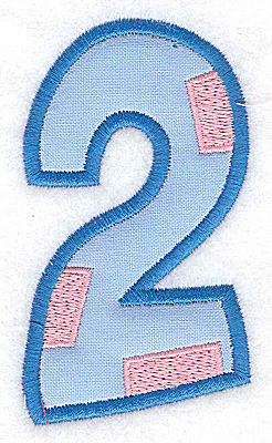 Embroidery Design: 2 applique large<br> 2.10w X 3.69h