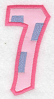 Embroidery Design: 7 applique large<br> 1.87w X 3.66h