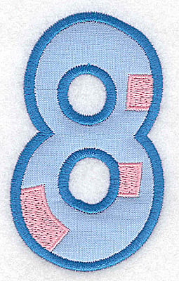 Embroidery Design: 8 applique large<br> 2.20w X 3.71h