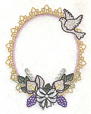 Embroidery Design: With this ring Wedding design small<br> 2.96w X 3.88h