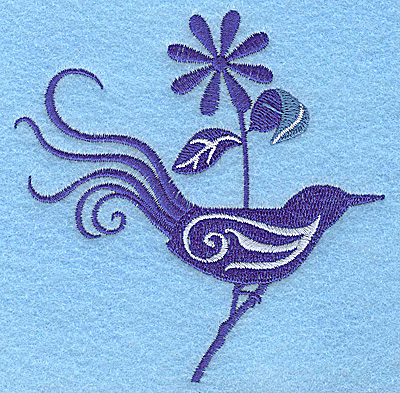 Embroidery Design: Bird A<br> 3.82w X 3.89h
