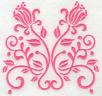Embroidery Design: Floral design G large<br> 4.90w X 4.74h