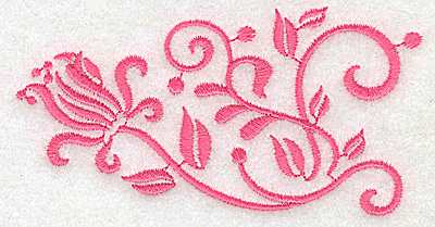 Embroidery Design: Floral design G partial<br> 3.89w X 2.02h