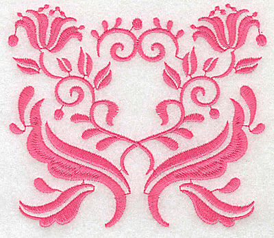 Embroidery Design: Floral design J large<br> 4.92w X 4.29h