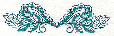 Embroidery Design: Siwrls and leaves large<br> 6.98w X 2.00h | Embroidery Legacy Embroidery Design: Siwrls and leaves large<br> 6.98w X 2.00h