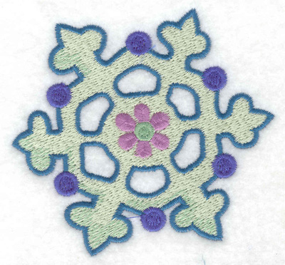 Embroidery Design: Snowflake 10<br> 3.53w X 3.29h