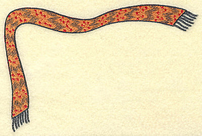 Embroidery Design: Corner scarf B large<br> 6.80w X 4.54h