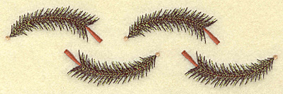 Embroidery Design: Pine trees four<br> 6.63w X 1.99h