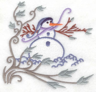 Embroidery Design: Snowman 1 large<br> 4.92w X 4.68h