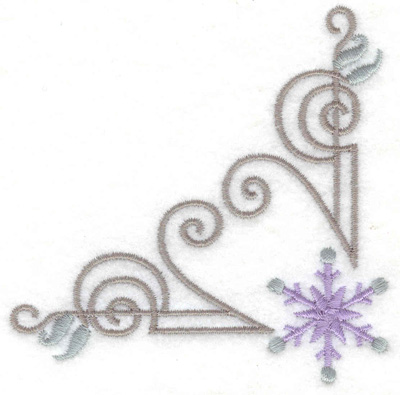 Embroidery Design: Pattern with snowflake<br> 3.54w X 3.54h
