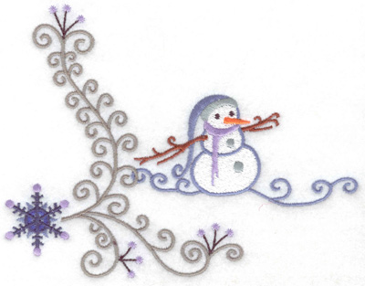 Embroidery Design: Snowman 3 large<br> 6.34w X 4.91h
