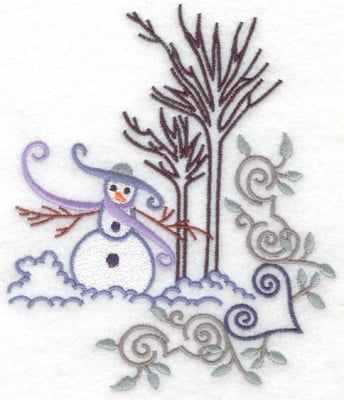 Embroidery Design: Snowman 4 large<br> 5.72w X 4.87h