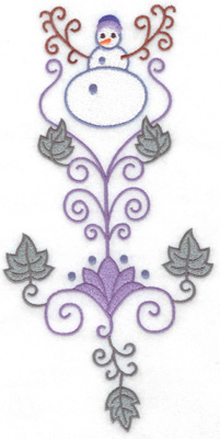 Embroidery Design: Snowman 8 large<br> 9.88w X 4.92h