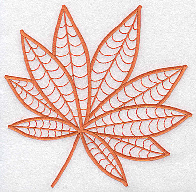 Embroidery Design: Leaf 2 large<br> 7.06w X 6.92h