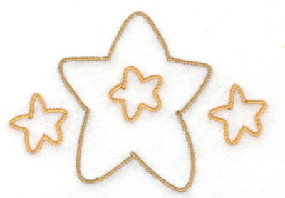 Embroidery Design: Stars<br> 3.16w X 2.21h