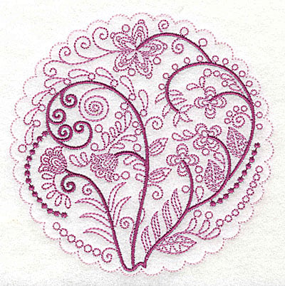 Embroidery Design: Whimsical Flowers A large<br> 4.98w X 4.97h | Embroidery Legacy Embroidery Design: Whimsical Flowers A large<br> 4.98w X 4.97h