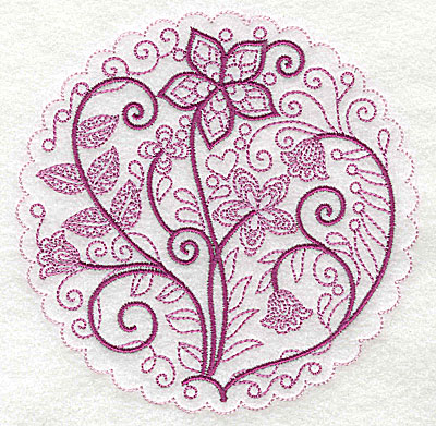 Embroidery Design: Whimsical Flowers C large<br> 4.98w X 4.97h | Embroidery Legacy Embroidery Design: Whimsical Flowers C large<br> 4.98w X 4.97h