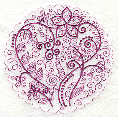 Embroidery Design: Whimsical Flowers E large<br> 4.98w X 4.97h