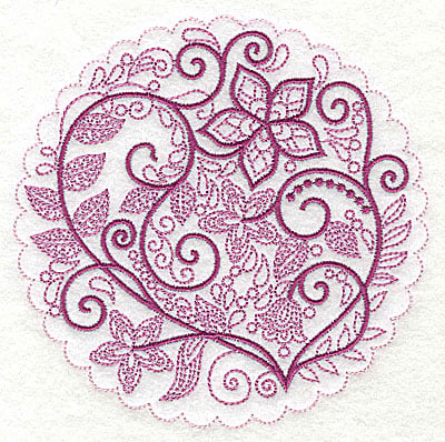 Embroidery Design: Whimsical Flowers G large<br> 4.98w X 4.97h | Embroidery Legacy Embroidery Design: Whimsical Flowers G large<br> 4.98w X 4.97h
