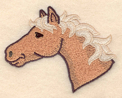 Embroidery Design: Palimino head <br> 3.40w X 2.66h