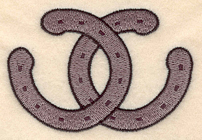 Embroidery Design: Horseshoes<br> 3.45w X 2.30h