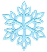 Embroidery Design: Single Snowflake<br>2.55" x 2.28"