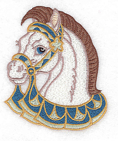 Embroidery Design: Carousel Horse 2<br> 3.14w X 3.75h