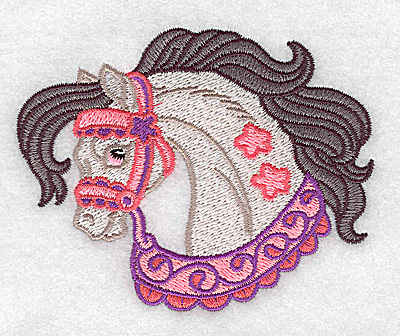 Embroidery Design: Carousel Horse 3<br> 3.89w X 3.11h