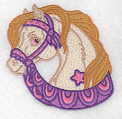 Embroidery Design: Carousel Horse 4 <br> 3.50w X 3.44h
