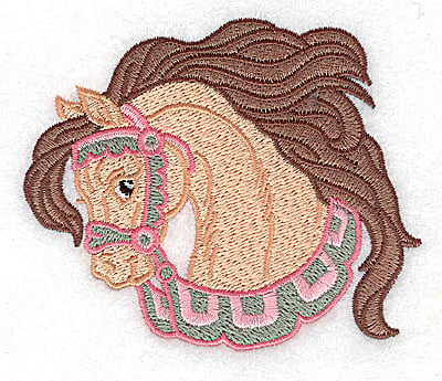 Embroidery Design: Carousel Horse 6<br> 3.84w X 3.20h
