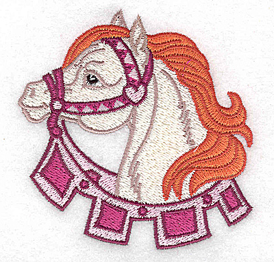 Embroidery Design: Carousel Horse 7<br> 3.43w X 3.54h