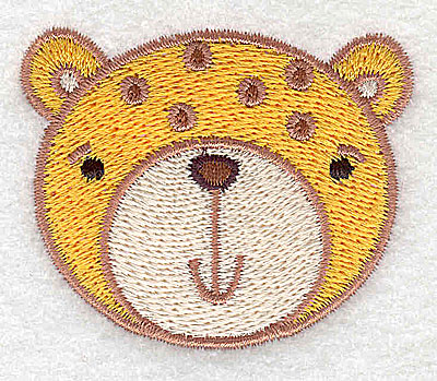 Embroidery Design: Cheetah head<br> 2.22w X 1.82h