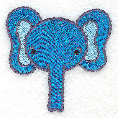 Embroidery Design: Elephant head<br> 2.55w X 2.57h