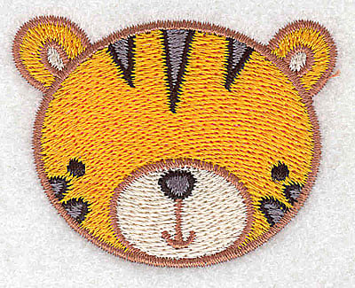 Embroidery Design: Tiger head<br> 2.42w X 1.87h