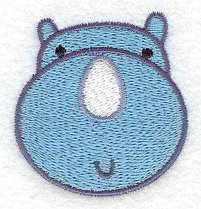 Embroidery Design: Rhino head<br> 2.02w X 2.14h | Embroidery Legacy Embroidery Design: Rhino head<br> 2.02w X 2.14h