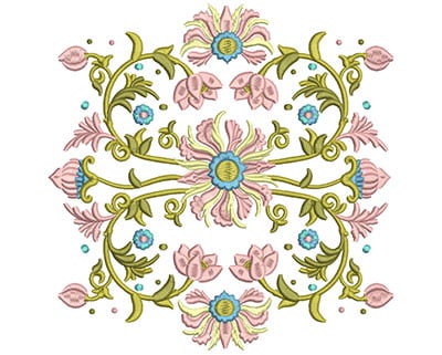 Embroidery Design: Harmony Floral 2<br> 7.84w X 7.87h