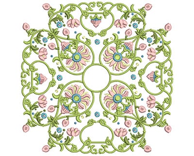 Embroidery Design: Harmony Floral 7<br> 7.87w X 7.87h