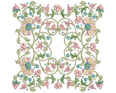Embroidery Design: Harmony Floral 9<br> 7.86w X 7.84h