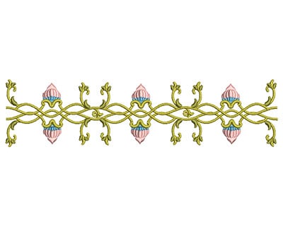 Embroidery Design: Harmony Floral 11<br> 7.85w X 1.96h