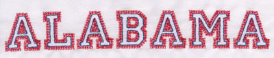 Embroidery Design: Alabama Name<br>1.19" x 7.96"