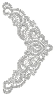 Embroidery Design: Lace Medium 3<br>5.66" x 10.16" | Embroidery Legacy Embroidery Design: Lace Medium 3<br>5.66" x 10.16"