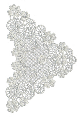 Embroidery Design: Lace Large 5<br>4.5" x 6.78"