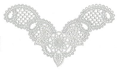 Embroidery Design: Lace Medium 8<br>5.46" x 9.69"