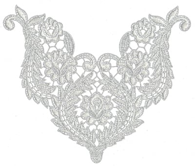 Embroidery Design: Lace Medium 9<br>8.26" x 6.9" | Embroidery Legacy Embroidery Design: Lace Medium 9<br>8.26" x 6.9"