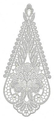 Embroidery Design: Lace Large 9<br>3.51" x 8.33" | Embroidery Legacy Embroidery Design: Lace Large 9<br>3.51" x 8.33"